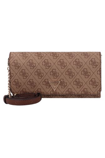 GUESS Geldbörse latte logo-brown