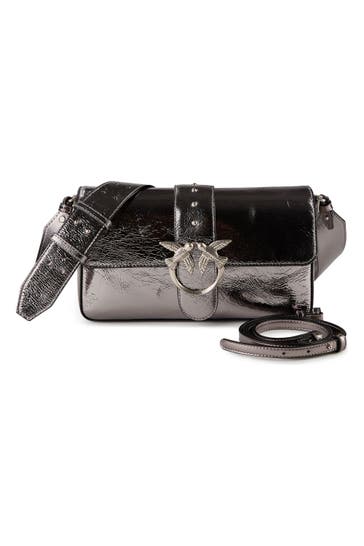 PINKO Umhängetasche antracite silver
