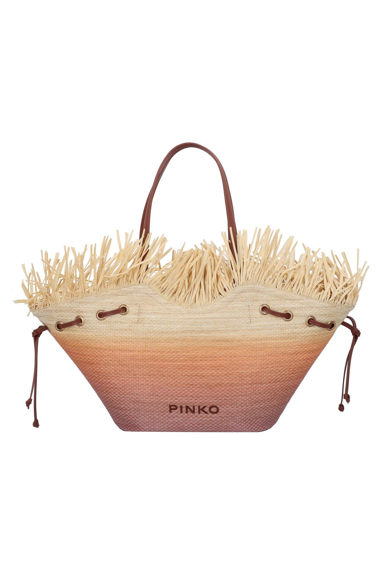 PINKO Shopper fucsia-arancione-naturale, Bild 1