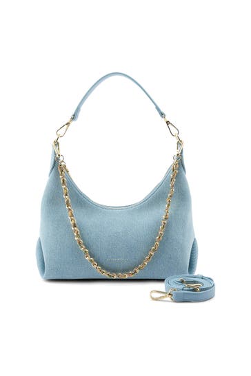 SEIDENFELT Umhängetasche denim in blue