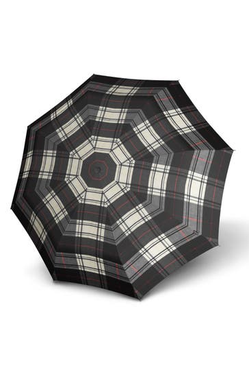 KNIRPS Regenschirm check black & white