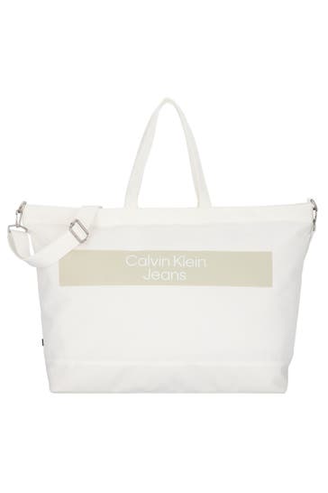 CALVIN KLEIN Weekender bright white