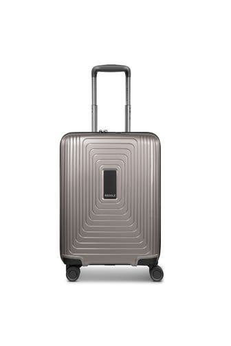 REDOLZ Koffer coffee grey metallic