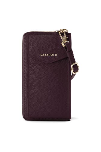 LAZAROTTI Bologna Leather Zip-Around Geldbörse Handytasche Leder 19 cm