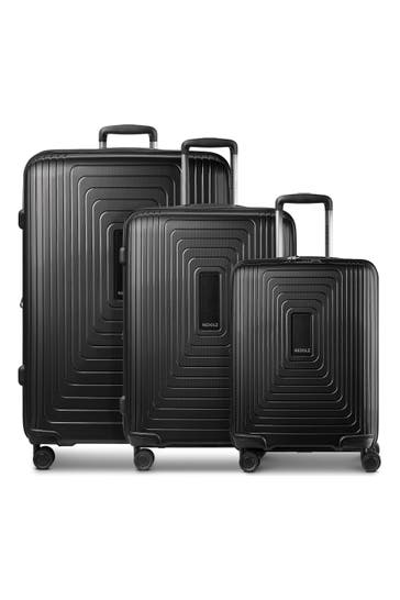 REDOLZ Koffer black metallic