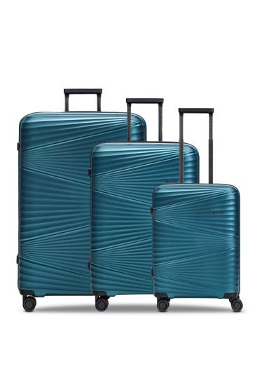 PACTASTIC Kofferset turquoise metallic 2