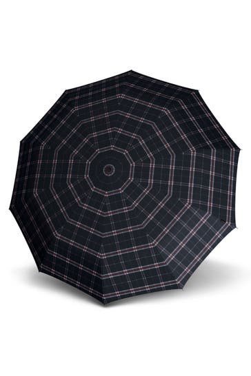 KNIRPS Regenschirm check navy