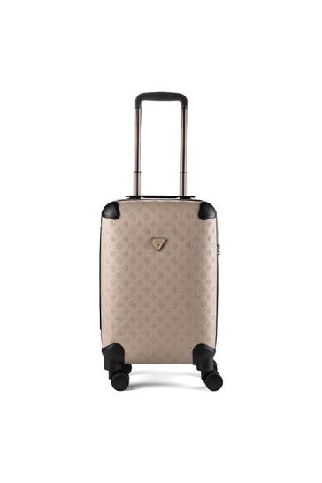 GUESS Koffer taupe logo