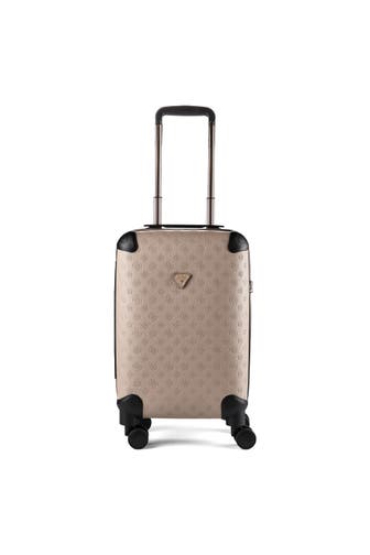 GUESS Koffer taupe logo