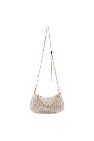 SEIDENFELT Umhängetasche happy beige