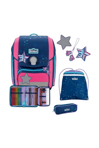 SCOUT Genius Schulranzen-Set 4-teilig