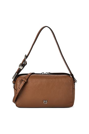 PINKO Umhängetasche marrone - leone-old silver