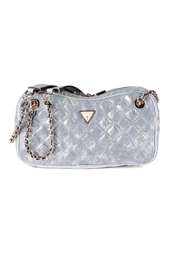 GUESS Handtasche metallic denim
