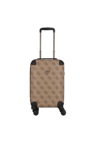 GUESS Koffer latte logo-brown