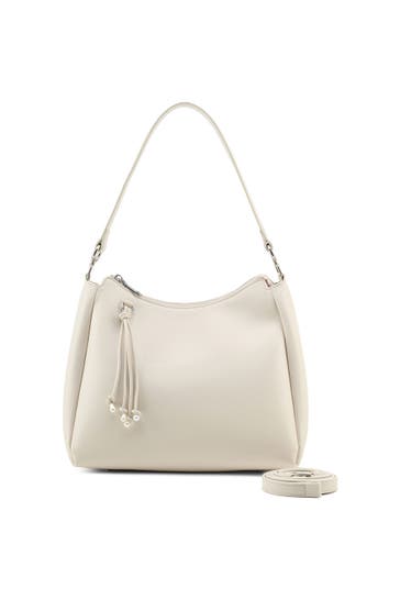 SEIDENFELT Umhängetasche cream