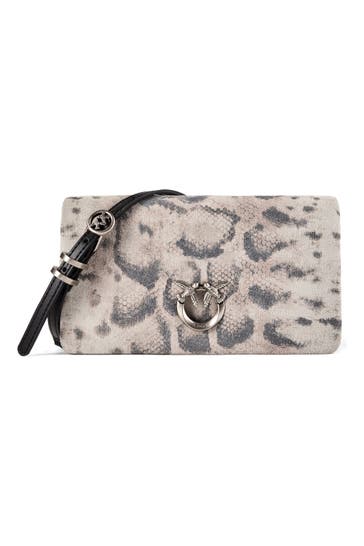 PINKO Handtasche avorio-nero-beige-old silver