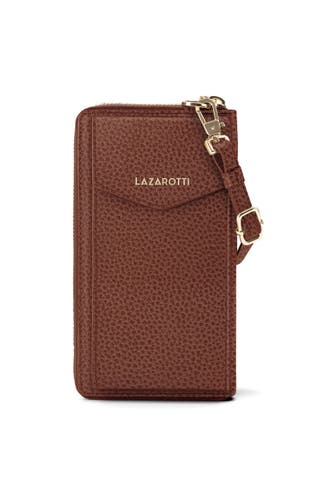 LAZAROTTI Bologna Leather Zip-Around Geldbörse Handytasche Leder 19 cm