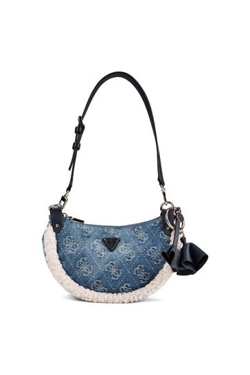GUESS Handtasche denim logo