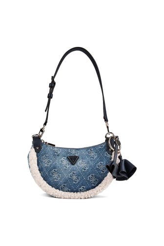 GUESS Handtasche denim logo