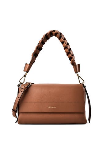 COCCINELLE Handtasche cognac-noir
