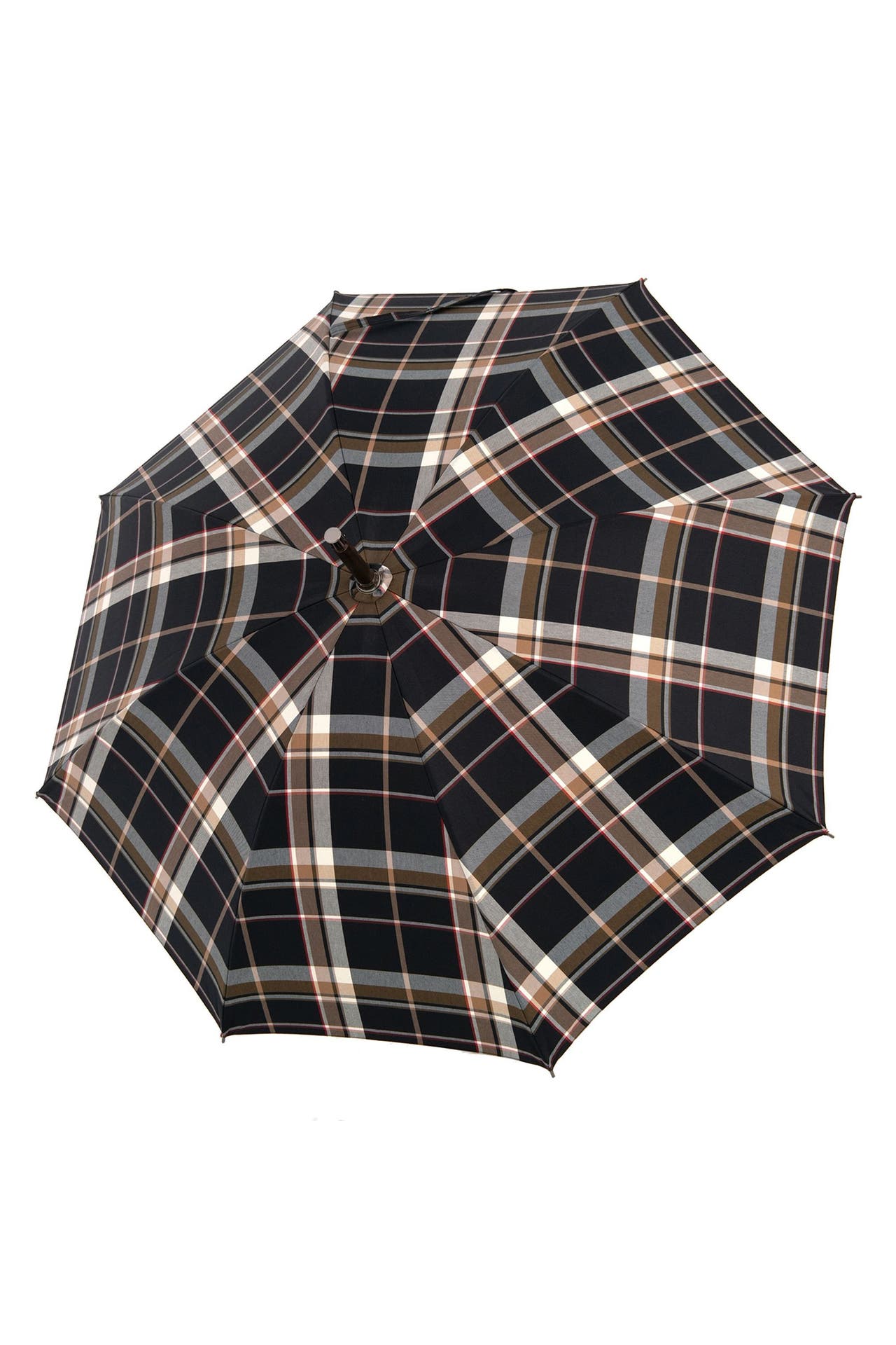 DOPPLER MANUFAKTUR Regenschirm ckeck black-brown, Bild 1