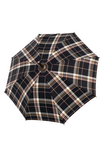 DOPPLER MANUFAKTUR Regenschirm ckeck black-brown