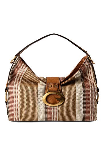 GUESS Handtasche cognac multi