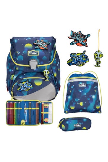SCOUT Alpha Schulranzen-Set 4tlg.