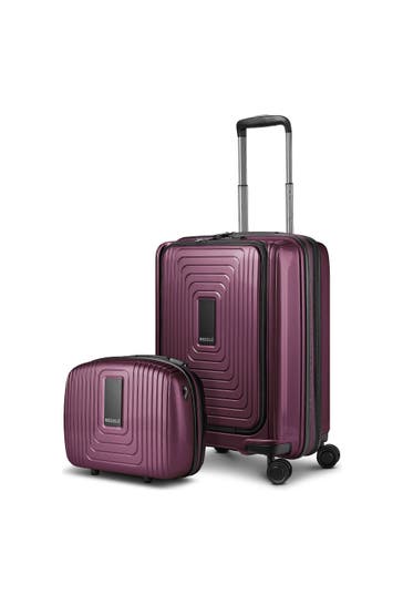 REDOLZ Koffer aubergine metallic