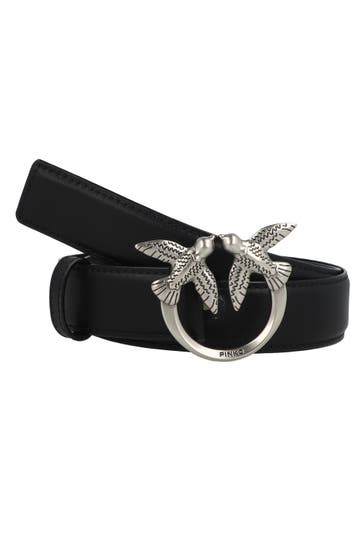 PINKO Gürtel nero-old silver