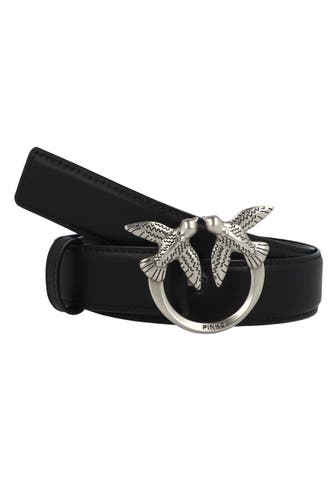 PINKO Gürtel nero-old silver