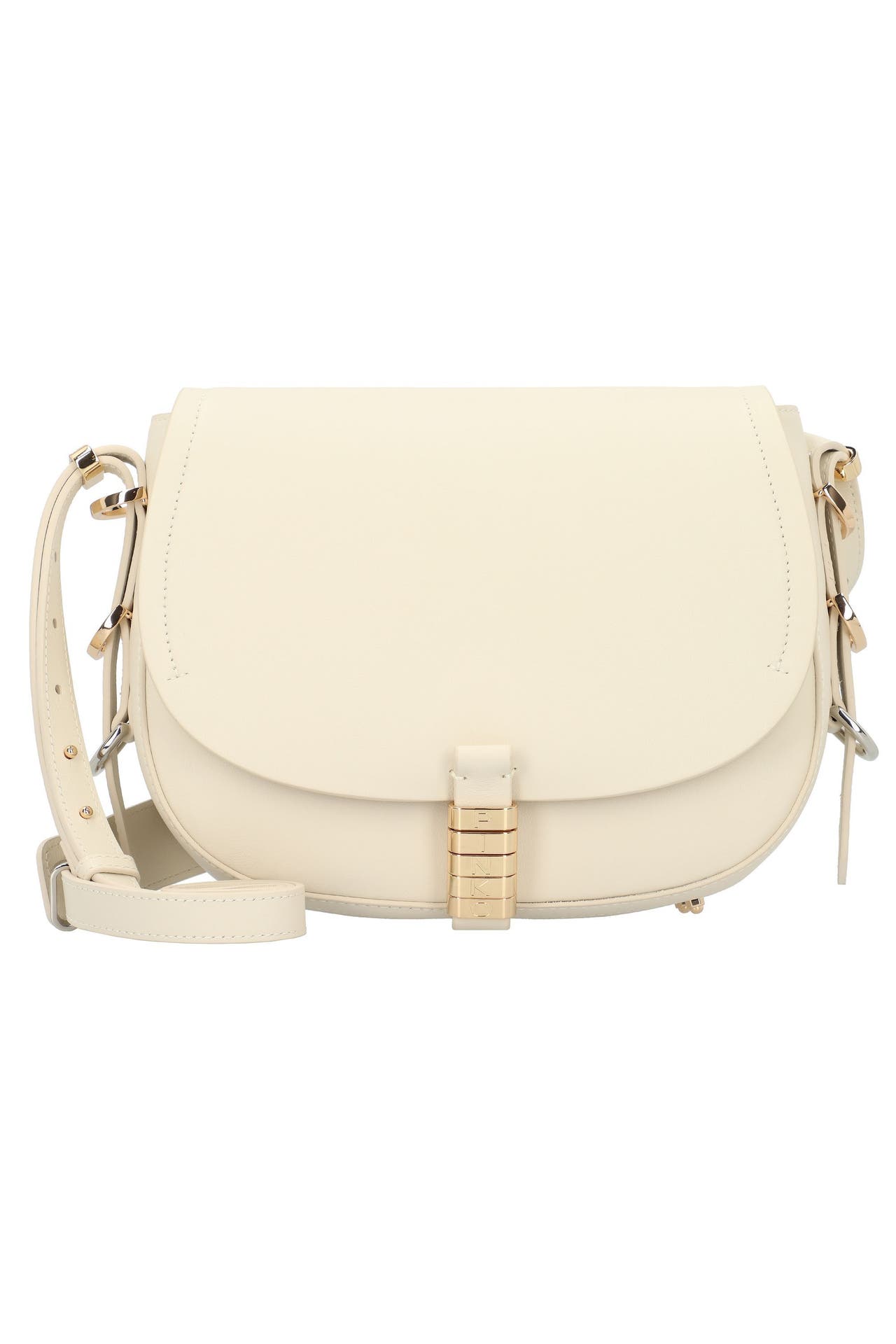 PINKO Umhängetasche bianco seta-mix gal gold-nikel, Bild 1
