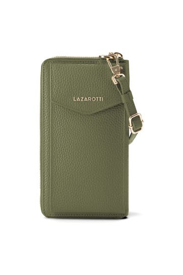 LAZAROTTI Bologna Leather Zip-Around Geldbörse Handytasche Leder 19 cm