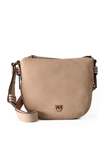 PINKO Umhängetasche beige-grigio fumo-antique gold