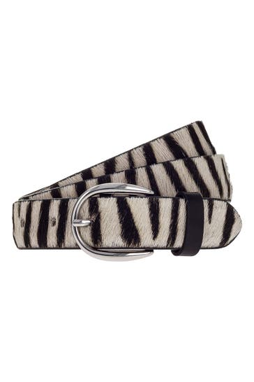 VANZETTI Gürtel white-black