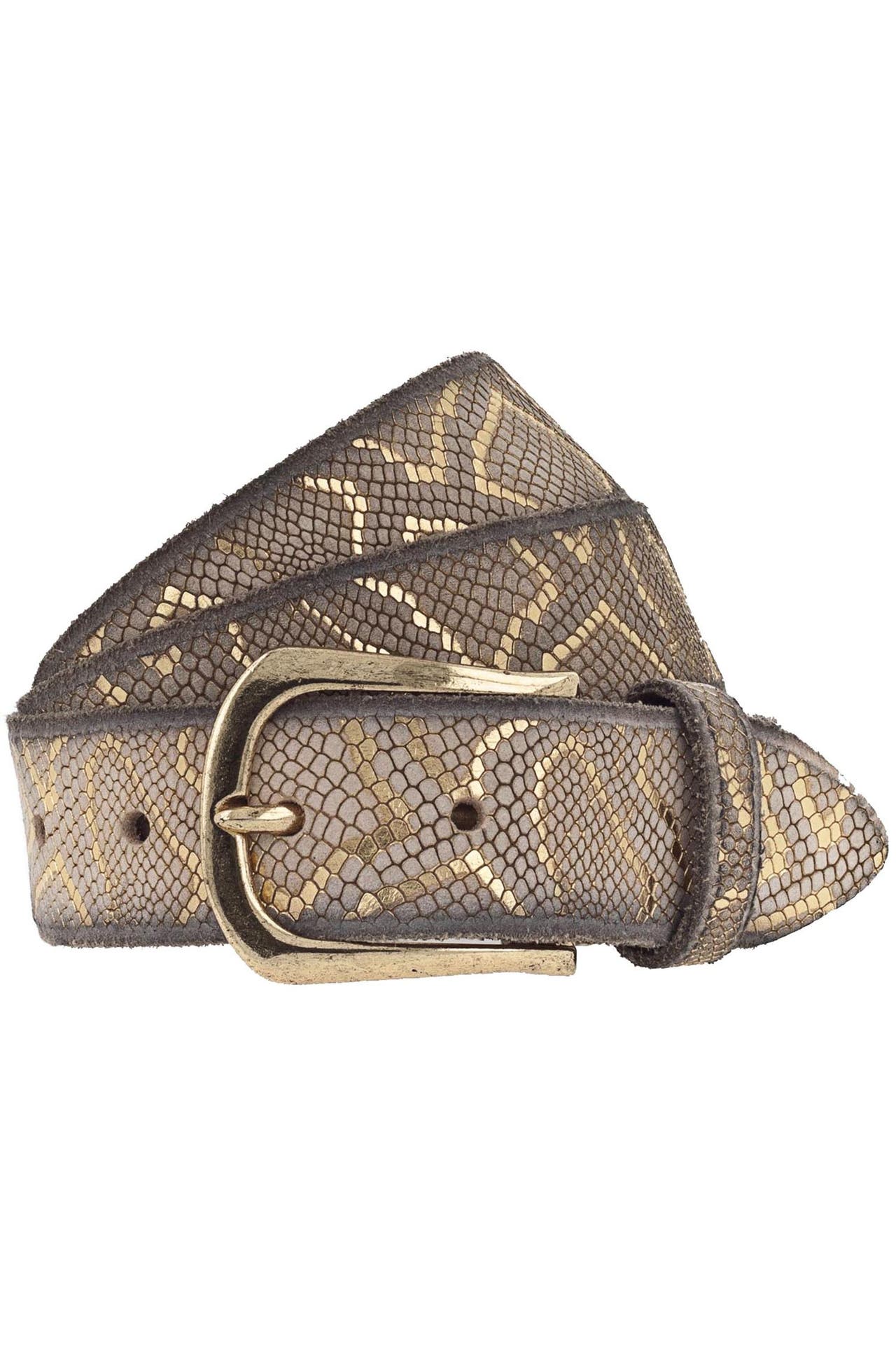 B.BELT Gürtel vanille-goldmetallic, Bild 1