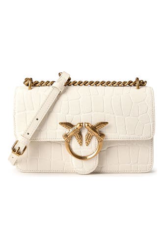PINKO Umhängetasche bianco nembo-antique gold