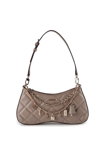 GUESS Handtasche dark taupe