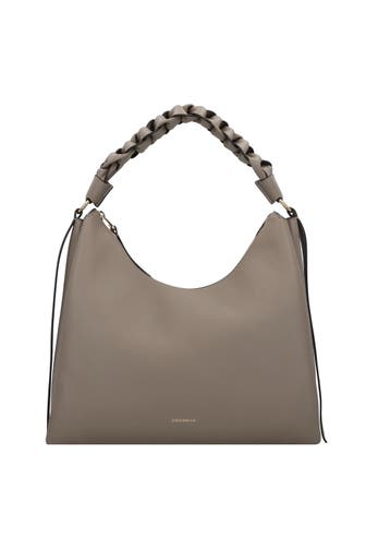 COCCINELLE Handtasche warm taupe-rosette