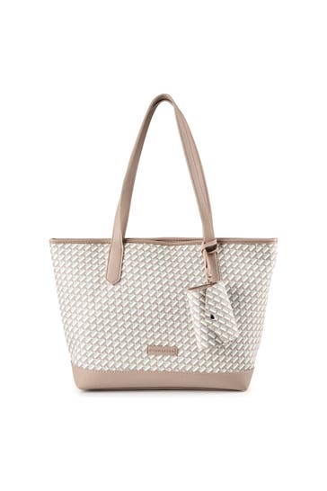 TOM TAILOR Shopper printed taupe
