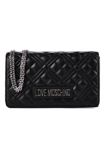LOVE MOSCHINO Umhängetasche nero-silber