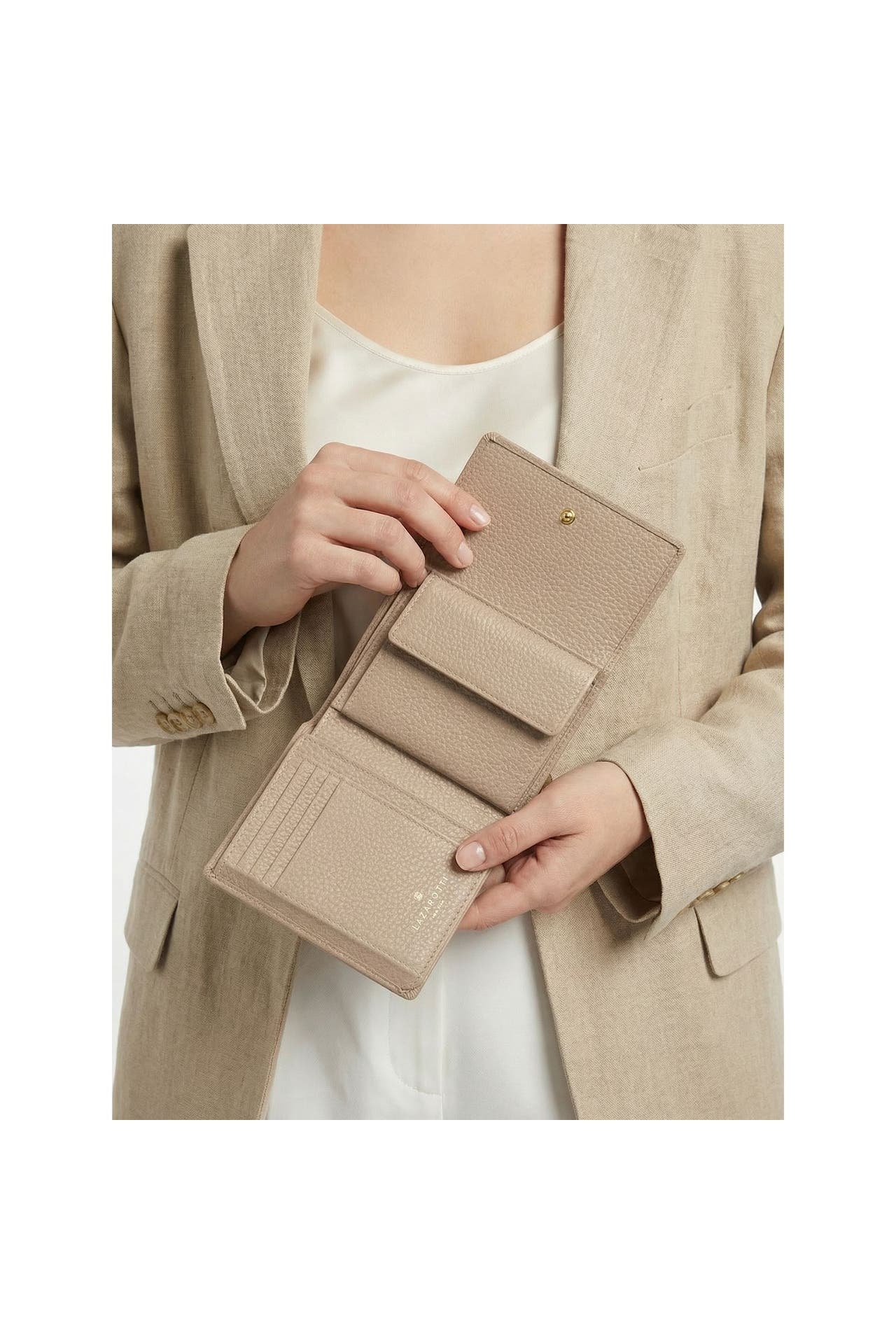 LAZAROTTI Geldbörse sand, Bild 1