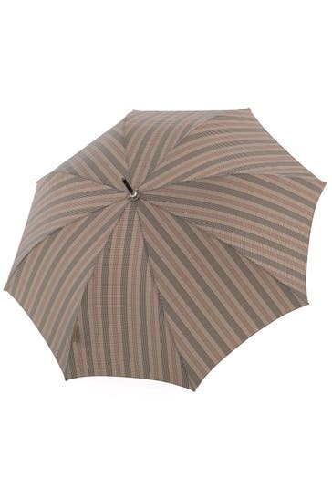 DOPPLER MANUFAKTUR Regenschirm karobeige-braun