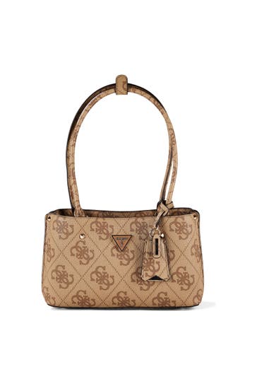 GUESS Handtasche latte logo