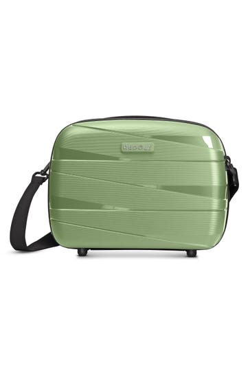 REDOLZ Kulturbeutel green-metallic