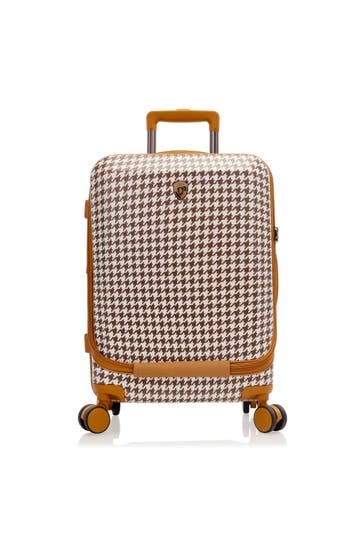 HEYS Koffer brown houndstooth