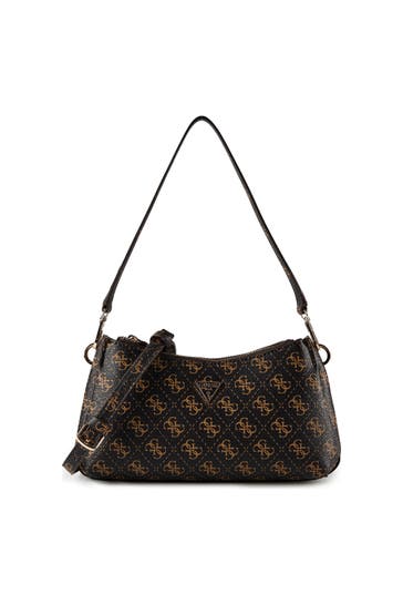 GUESS Umhängetasche brown logo