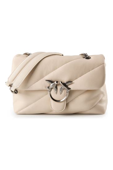 PINKO Umhängetasche bianco silver