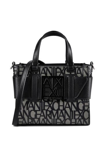 ARMANI EXCHANGE Shopper beige nero
