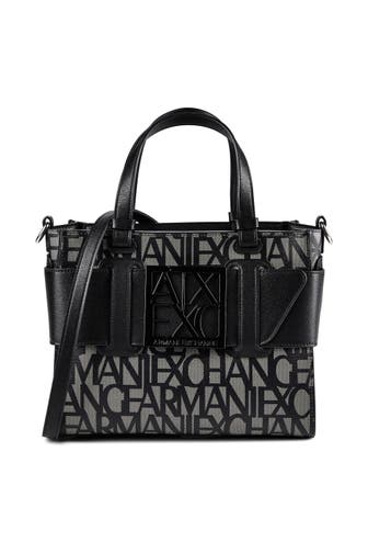 ARMANI EXCHANGE Shopper beige nero